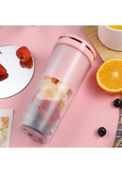 Smoothies Için 1 Adet Taşınabilir Blender Kişisel Boyutu Sıkacağı Kupası Shakes USB Şarj Edilebilir (Yurt Dışından)