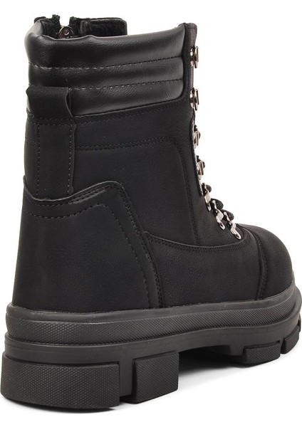 Sumi Siyah-Zümrüt Içi Kürklü Fermuarlı Kadın Bot fırsatları