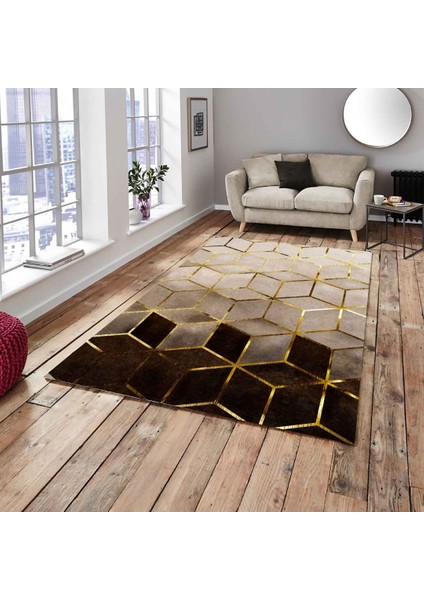 Ideal Kadife 4 M2 ve 6 M2 Seçenekli Lastikli Halı Örtüsü 323