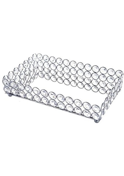 Kristal Dikdörtgen Kozmetik Tepsi Takı Biber Organizatör (Yurt Dışından)