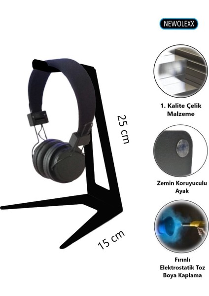 Kulaklık Standı Metal Kulaklık Askısı-Headset Stand