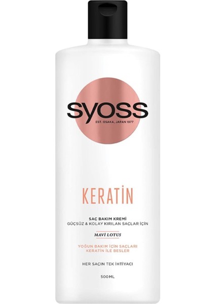 Keratin Saç Bakım Kremi 500 Ml
