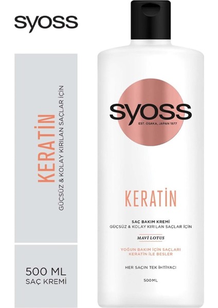 Keratin Saç Bakım Kremi 500 Ml