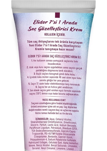 7'Si 1 Arada Saç Güzelleştirici Durulanmayan Bakım Kremi 150 Ml fiyatları