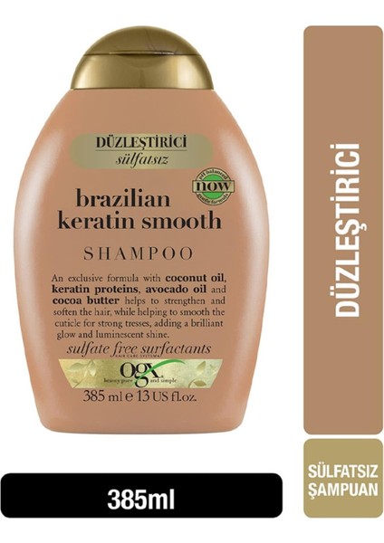 Düzleştirici Brezilya Keratin Şampuan 385 Ml fiyatları