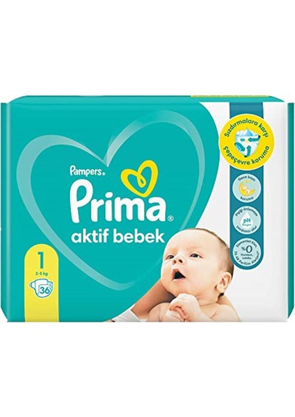 Prima Bebek Bezi Aktif Bebek 1 Beden 36 Adet