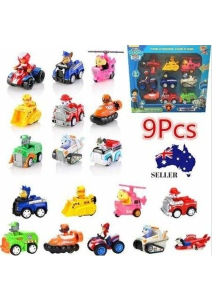 Oyuncak 9 Lu Set 9 Figür Ile Yeni Paw Patrol Figür
