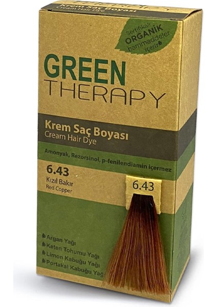Krem Saç Boyası 6.43 Kızıl Bakır