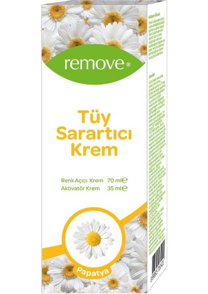 Tüy Sarartıcı Krem 70 Ml + 35 Ml