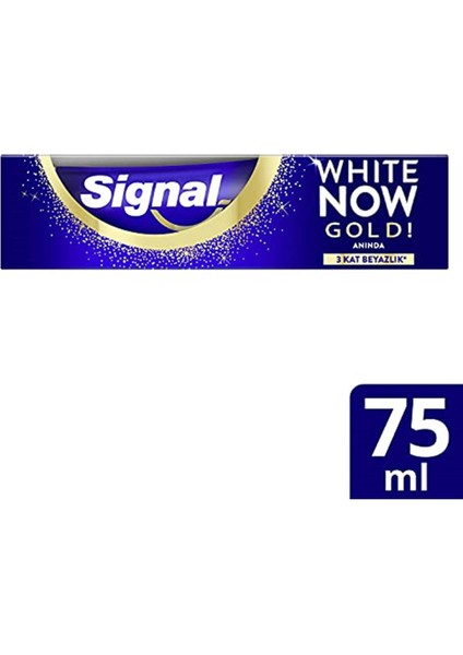 Diş Macunu White Now Gold Anında 3 Kat Beyazlık 75 Ml