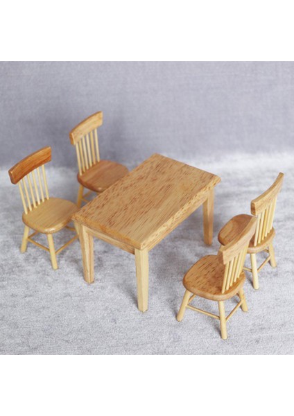 1/12 Ölçekli Dollhouse Yemek Masası Seti Simülasyon Minyatür (Yurt Dışından)
