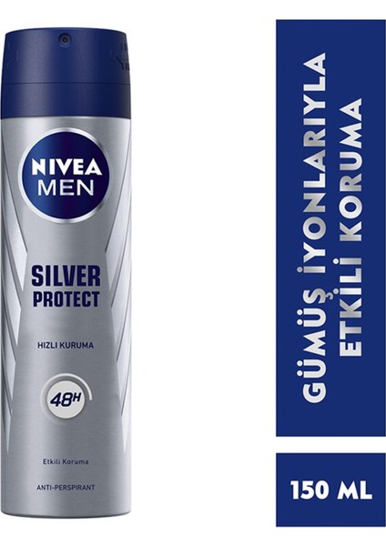 Men Silver Protect Erkek Deodorant Sprey 150 ml fiyatları