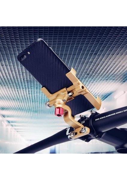Bisiklet Bisiklet Cep Telefonu Tutucu Alüminyum Motosiklet Telefon Tutucu Ayarlanabilir Evrensel Bisiklet Cep Telefonu Gidon Montaj Standı | Telefon Tutucular ve duruş