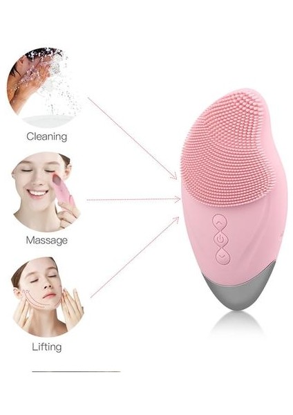 Isıtma Yüz Temizleme Fırçası Yüz Masaj Ultrasonik Elektrikli Yüz Anti Aging Fırça Yıkama Fırça Titreşim Cilt Gözenek Temizleyici | Elektrikli Yüz Temizleme Cihazları