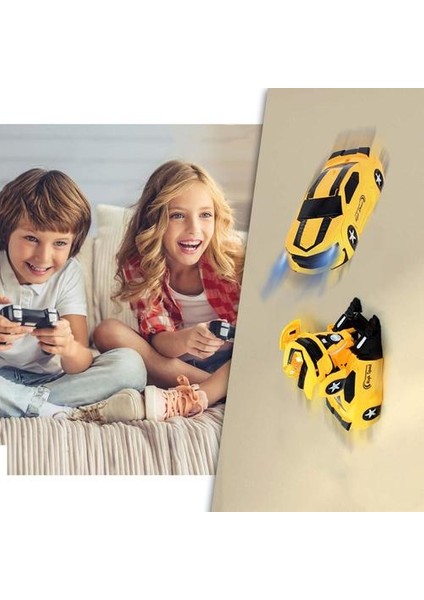 Rc Deformasyon Araba Jest Indüksiyon Uzaktan Kumanda Dublör Araba Tırmanma Duvar Kapalı Yol Araç Çocuk Oyuncakları Hediyeler | Rc Cars (Sarı)
