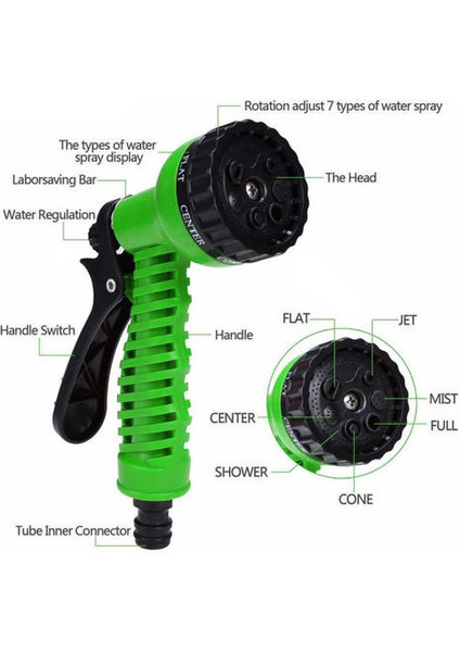 (250FT) 7 Fonksiyonlu Genişletilebilir Bahçe Hortumu |püskürtme Tabancası fiyatları