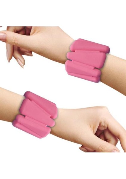 Yoga Fitness Ağırlık Taşıyan Bilezik, Dayanıklı Giyilebilir Ağırlık Bilezik (Pembe)