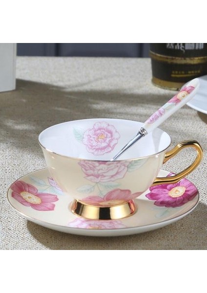 Avrupa Tarzı Meyve Çiçek Çay Bardağı Ev Seramik Kupası Çay Fincanı Ingilizce Öğleden Sonra Çay Çay Seti Çay Bardağı Set Kahve Kupası | Teacups fiyatları