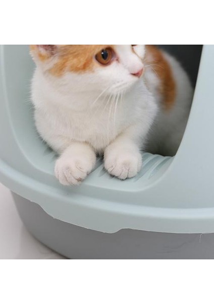 Kapak Ön Asansör ile Çöp Kutusu Çöp Kutusu Kapalı Çöp Kutusu Büyük Kedi Poop Kutusu Çöp Kutusu Kedi Malzemeleri Deodorant Kedi Tuvalet | Çöp ve houshreaking
