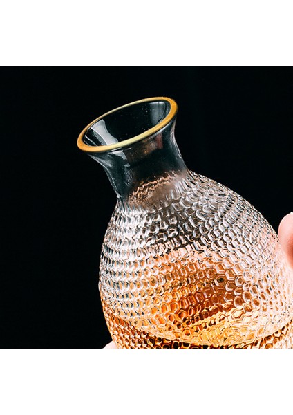 5 Adet Japon Şarap Seti: Sake Fincan, Pot, Meyve Erik Küçük Cam Isıtıcı, Ev Takım Elbise