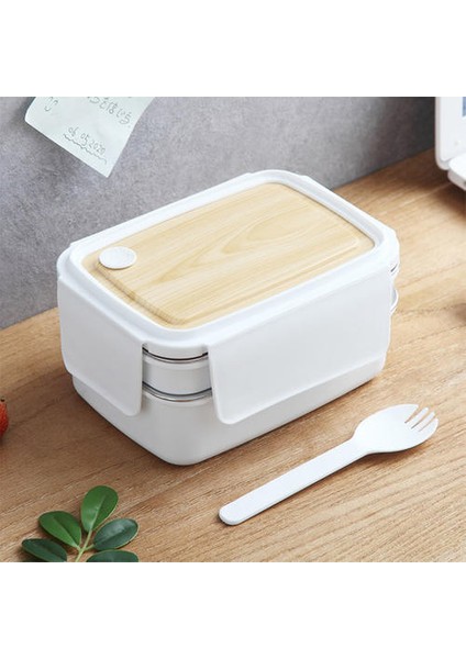 2layer Çift Katmanlı Öğle Yemeği Kutusu Gıda Konteyner Taşınabilir Gıda Depolama Konteyner Bento Box Yemek Mikrodalga Çocuk Çocuk | Öğle Yemeği Kutuları(Yurt Dışından)