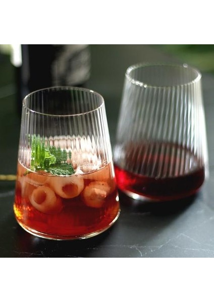 Set 2 Yaratıcı El Yapımı Üflemeli Kurşun Ücretsiz Kristal Highball Gözlük Bar Suyu Içecekler Visipeyler | Highball Cam