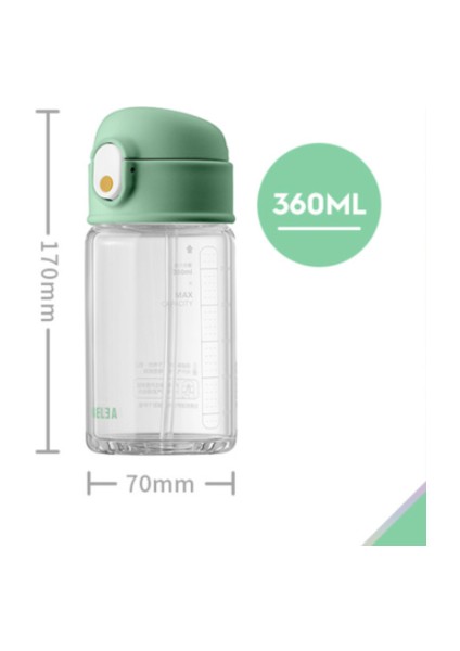 1 Adet Şişeler 360 ml Su Şeffaf Plastik Bpa Ücretsiz Yaratıcı Buzlu Su Şişesi Seyahat Çay Kupası | Highball Cam