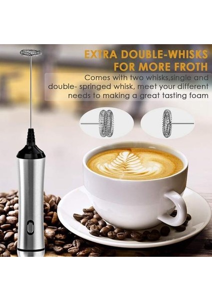 Şarj Edilebilir Süt Frother, Elektrikli El Köpük Makinesi Yüksek Tork Motoru, Kırbaçlama Foamer Kahve Sanatı, Cappuccino, | Milk Annotları