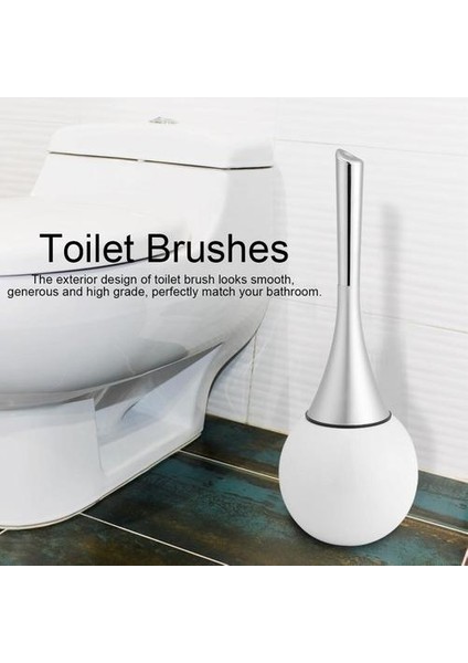Banyo Tuvalet Fırçalama Temizleme Fırçası Tutucu Paslanmaz Çelik Taban Tuvalet Fırçası ile Set / Tutucu Banyo Aracı | Tuvalet Fırçası Tutucular