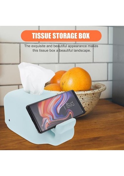 1 Adet Doku Tutucu Doku Saklama Kutusu Masaüstü Doku Saklama Kutusu Telefon Tutucu Ev Için | Doku Kutuları