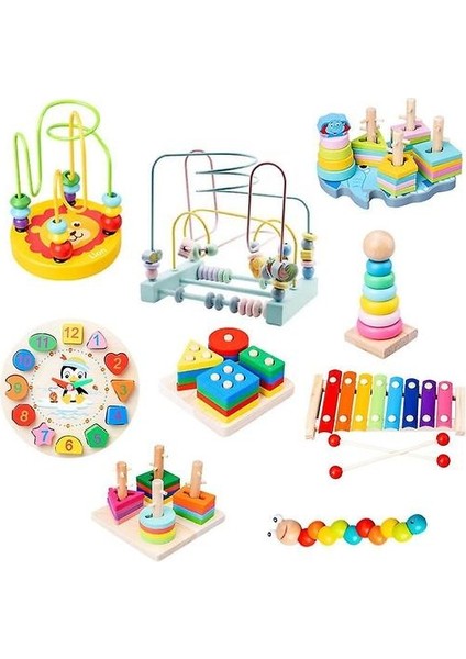 (Üç Parçalı Takım) Okul Öncesi Eğitici Oyuncaklar Ahşap Oyuncaklar Montessori Erken Öğrenme Bebek Doğum Günü Noel Yeni Yıl Hediyelik Oyuncaklar Çocuklar Için Gyh fiyatları