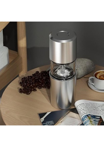 USB Kahve Çekirdeği Öğütücü Seramik Elektrikli Taşınabilir Şarj Edilebilir Öğütücü Kalınlığı Expresso Latte Kahve Tozu Için Ayarlanabilir | Manuel Kahve Öğütücüler