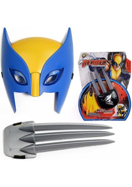 Çocuk Wolverine Cosplay Kostüm X-Erkekler Maske Animasyon Parti Sahne