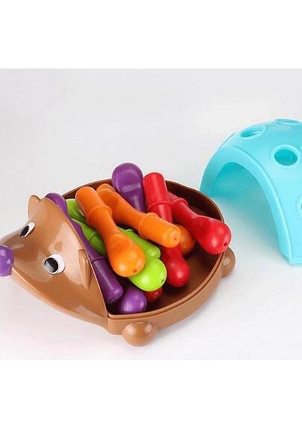 Kirpi Bulmaca Oyuncaklar Montessori Binası Zeka Gelişen Sayma Çocuk Eğitim Eğitim Oyuncak Erken A7G5