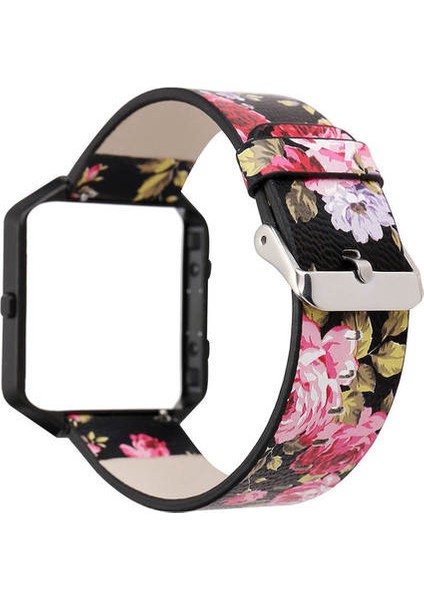 Çin Mürekkep Boyama Çiçek Deri Watch Band Bileklik Için Izle Serisi | Apple Watch Için Band | Deri Watch Band(Yurt Dışından)