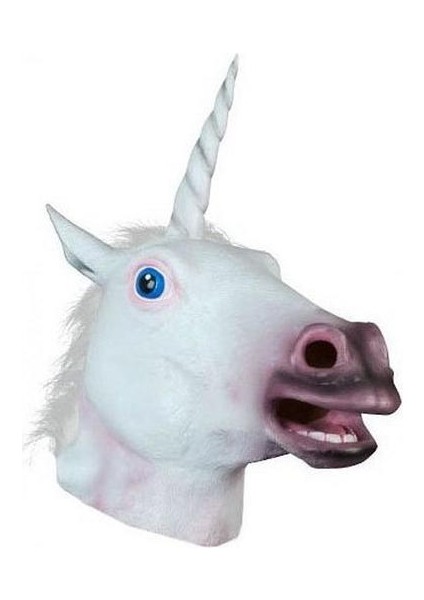 Unicorn Kafa Maskesi Cosplay Kostüm Partisi Için Cadılar Bayramı Masquerade