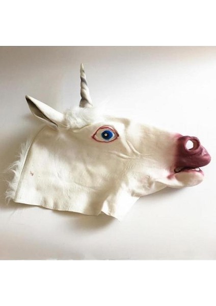 Unicorn Kafa Maskesi Cosplay Kostüm Partisi Için Cadılar Bayramı Masquerade modelleri