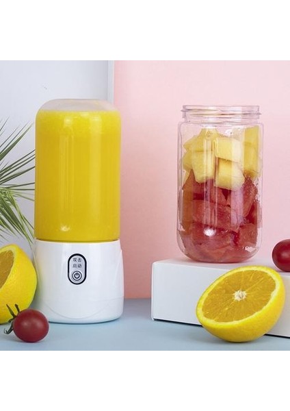 Mini Taşınabilir Sıkacağı Turuncu USB Elektrikli Mikser Meyve Smoothie Blender Makine Için Kişisel Meyve Suyu Extractor | Sıkacaklar (Pembe)