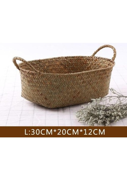 Doğal Dokuma Sepet Saman Hasır Ev Masa Meyve Ekmek Havlu Mutfak Saklama Konteyner Rattan Çeşitleri Temizleme Konteyner | Depolama Sepetleri fırsatları