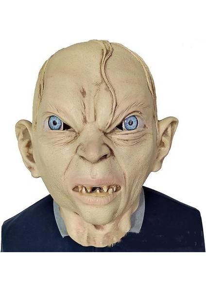 Yüzüklerin Efendisi Maske Gollum Korku Maskesi Başlık Lateks Şeytan Cosplay Sahne