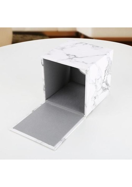 Mermer Küp Kare Doku Kutusu Pu Deri Rulo Doku Tutucu Tuvalet Kağıdı Kutusu Peçete Kılıf Kapak Teneke Kutu Dispenser Tutucu | Doku Kutuları(Yurt Dışından)