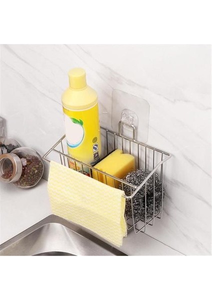 Lavabo Süzgeç Sepeti Paslanmaz Çelik Lavabo Drenaj Raf Emme Sabun Sünger Depolama Kurutma Raf Banyo Mutfak Organizatörü | Depolama Tutucular ve raflar(Yurt Dışından) modelleri