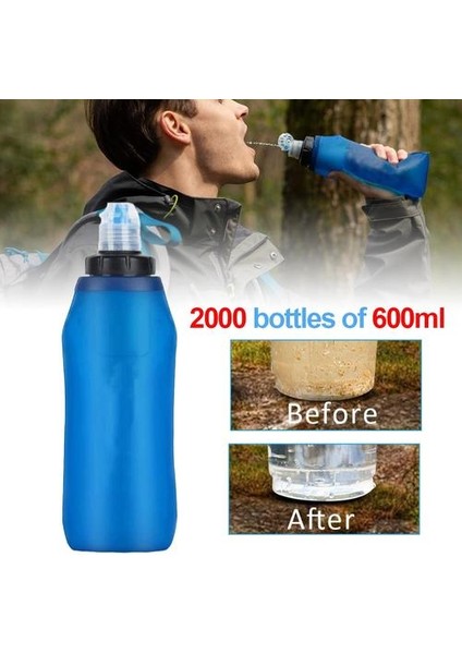 Açık Aracı Seyahat Katlanır Su Torbası, Alan Survival Taşınabilir Filtre Torbası, Açık Filtre Membran Filtresi
