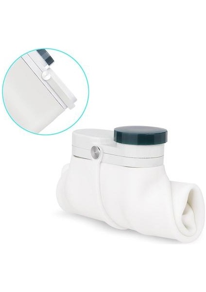 Katlanabilir Kamp Büyük Kapasiteli Su Bardağı, Taşınabilir Sızdırmaz Seyahat Kupası, Silikon Güvenli ve Toksik Olmayan (19.3x7.3x5.3 Cm) (Beyaz)(Yurt Dışından) modelleri