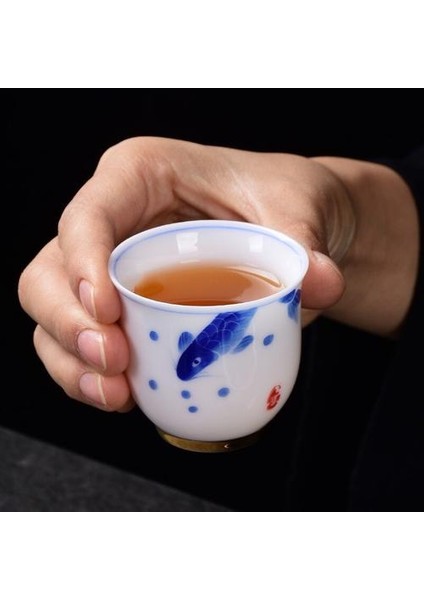 El Boyalı Teacup Kung Fu Çay Seti Seramik Çay Bardağı Çay Kase Pastel Master Kupası Kişisel El Yapımı Çay Koku Kokulu Bardak | Çay Fincanı modelleri