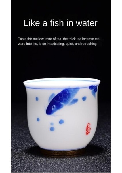 El Boyalı Teacup Kung Fu Çay Seti Seramik Çay Bardağı Çay Kase Pastel Master Kupası Kişisel El Yapımı Çay Koku Kokulu Bardak | Çay Fincanı fırsatları