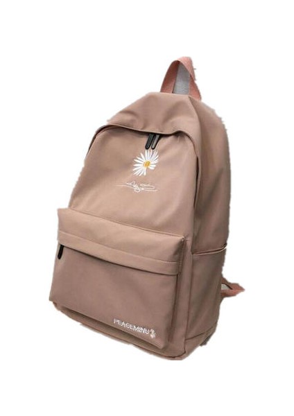 Gençler Için Genç Okul Çantası Sırt Çantası Kadın Baskı Bookbags Orta Öğrenci Schoolbag Büyük Siyah Sevimli Çiçekler Naylon Bagpack