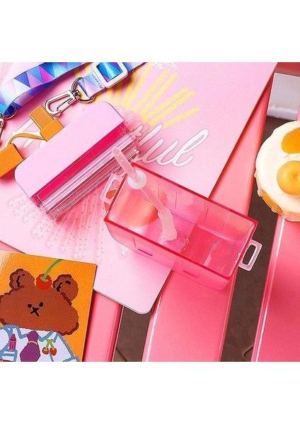 Sevimli Çocuklar Su Şişeleri Pipetler ile Yaratıcı Dondurma Popsicle Sızdır Yalan Plastik (Mor)