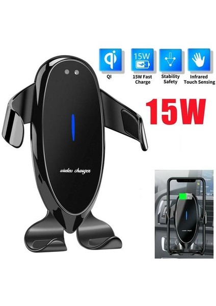 Kablosuz Şarj Cihazı U2 Araç Monte 15W Monte Tutucu Cep Telefonu Kablosuz Şarj Cihazı | Telefon Tutucular ve duruş(Yurt Dışından) fiyatları