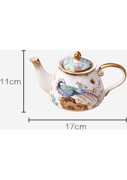 Teaware Setleri Kemik Çini Çay Seti Çin Tarzı Seramik Çay Potu Set Çaydanlık + Çay Bardağı ve Tabağı Set Kahve Fincanı ve Tabağı Set Sıcak | Teaware Takımları